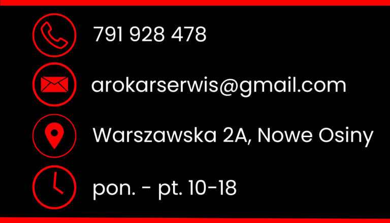 telefon 22 789 69 63 507 729 698 504 425 406 (telefon dyżurny) 500 299 094 (sklep)  email biuro@autojozefow.pl  addres 05 420 józefów ul. piłsudskiego 7 woj. mazowieckie  godziny pracy pn. pt